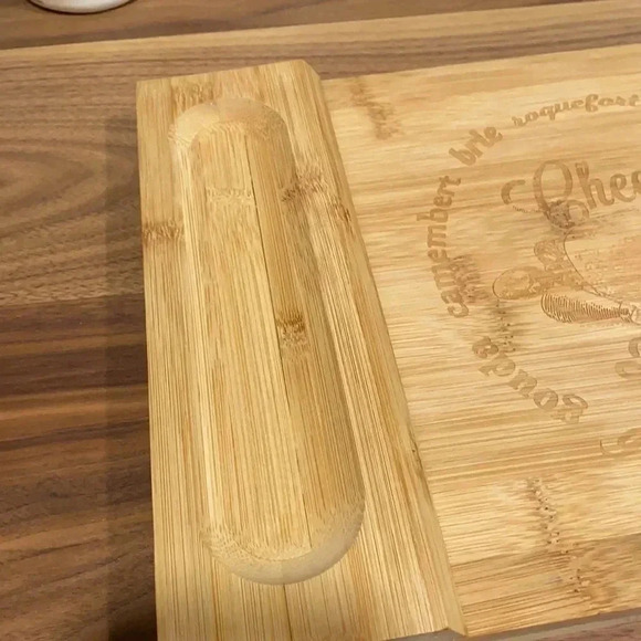 Unique Bamboo Cheese Board, Charcuterie Platter - Picture 7 of 11